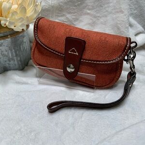 Dooney & Bourke Rust Clutch with Wristlet